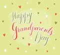 Vector greeting card Happy Grandparent Day